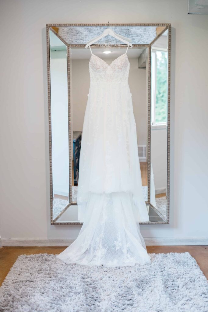 Bridal Dress from a wedding in Prescott, Wisconsin. 