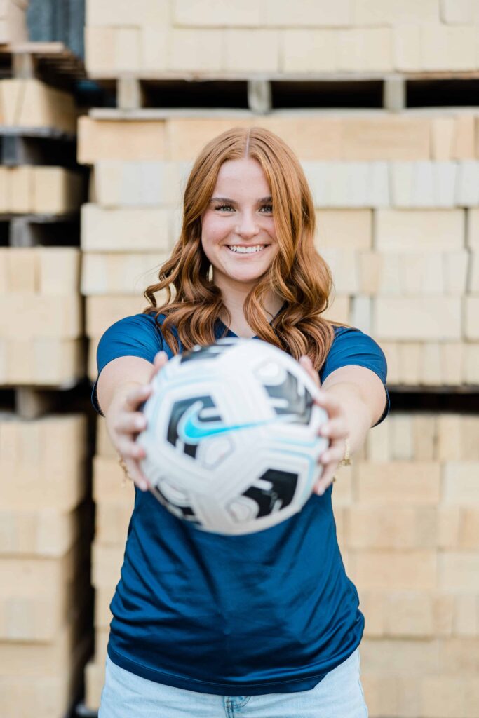 Soccer girl portrait. Minneapolis senior photographer 